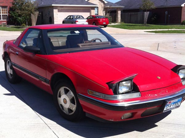 1988 Red Buick Reatta Coupe $3,500