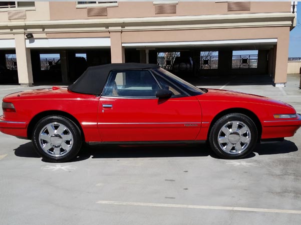 	1990 Red Buick Reatta Convertible $14,99