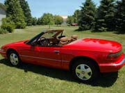 1990 Red Buick Reatta Convertible $13,000